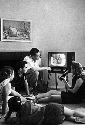 Family watching TV Family watching TV